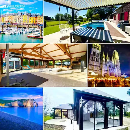 La Normande - Piscine - Jaccuzzi Encastre - Wifi Fibre - 6 - 4 Tv 4k - Jeux Enfants - Luxe * Bosc-Mesnil